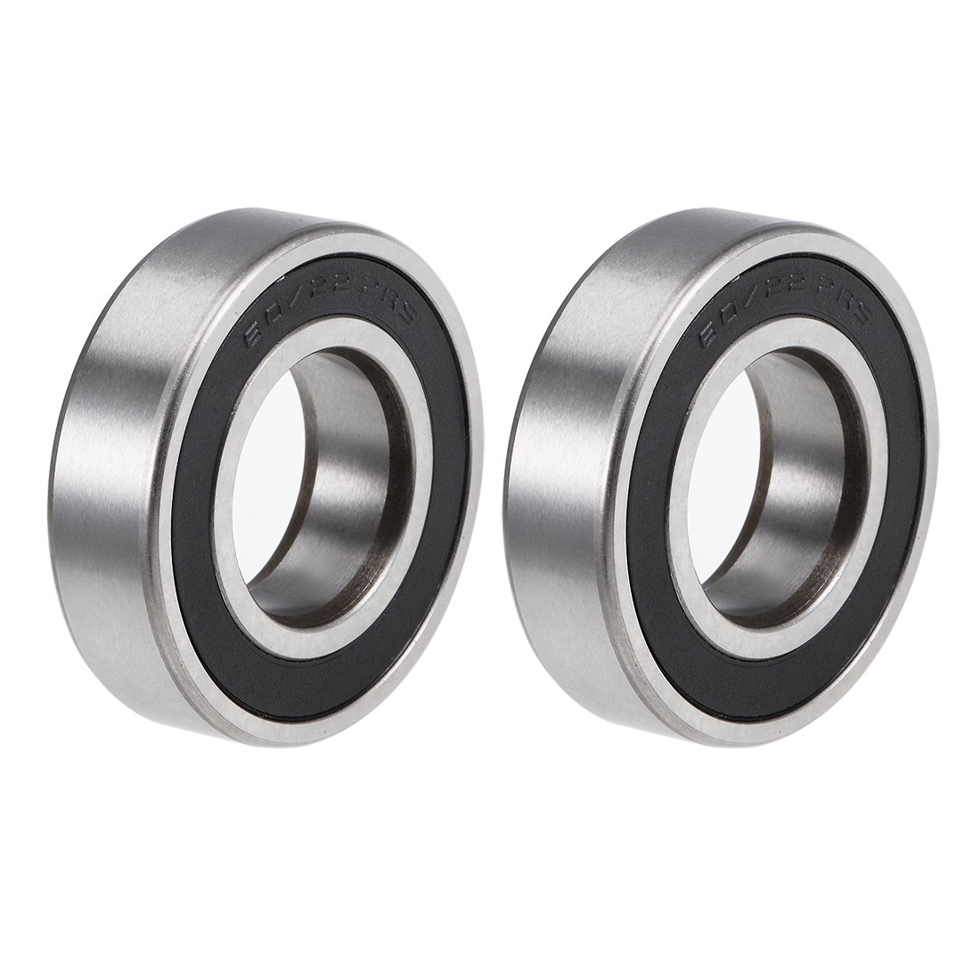 2pcs 6022-2RS Deep Groove Ball Bearing Z2 22x44x12mm Double Sealed Chrome Steel