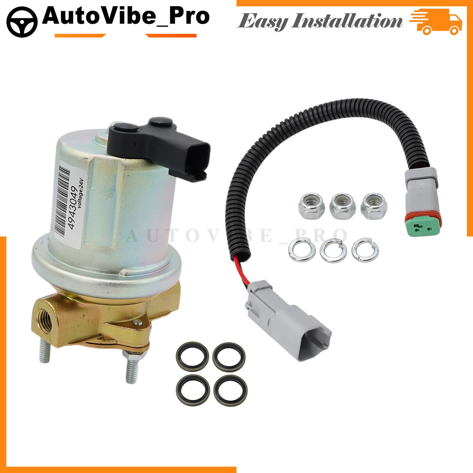 US 24V Fuel Transfer Pump Fuel lift Pump For QSB5.9 4935731 4932708 4943049 NEW