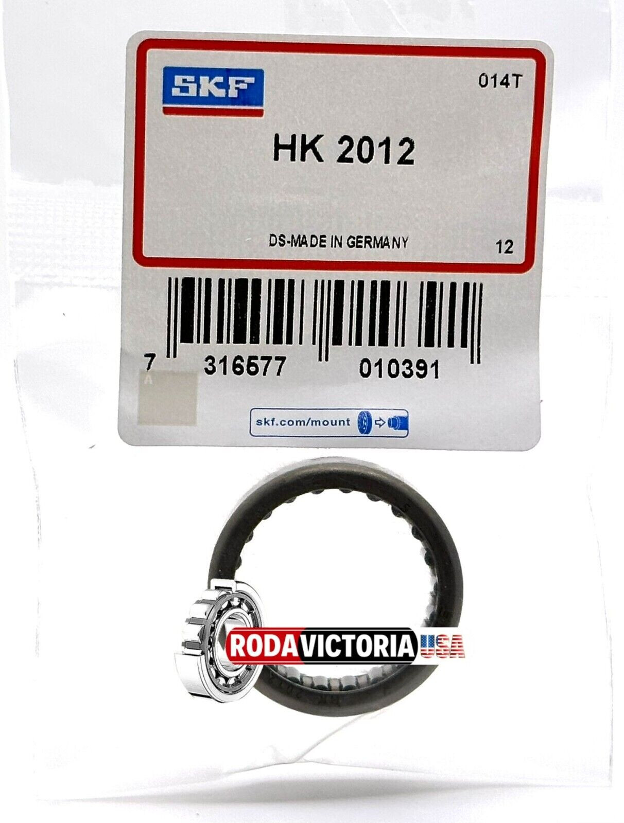 SKF GERMANY HK2012 NEEDLE ROLLER BEARING 20x26x12mm