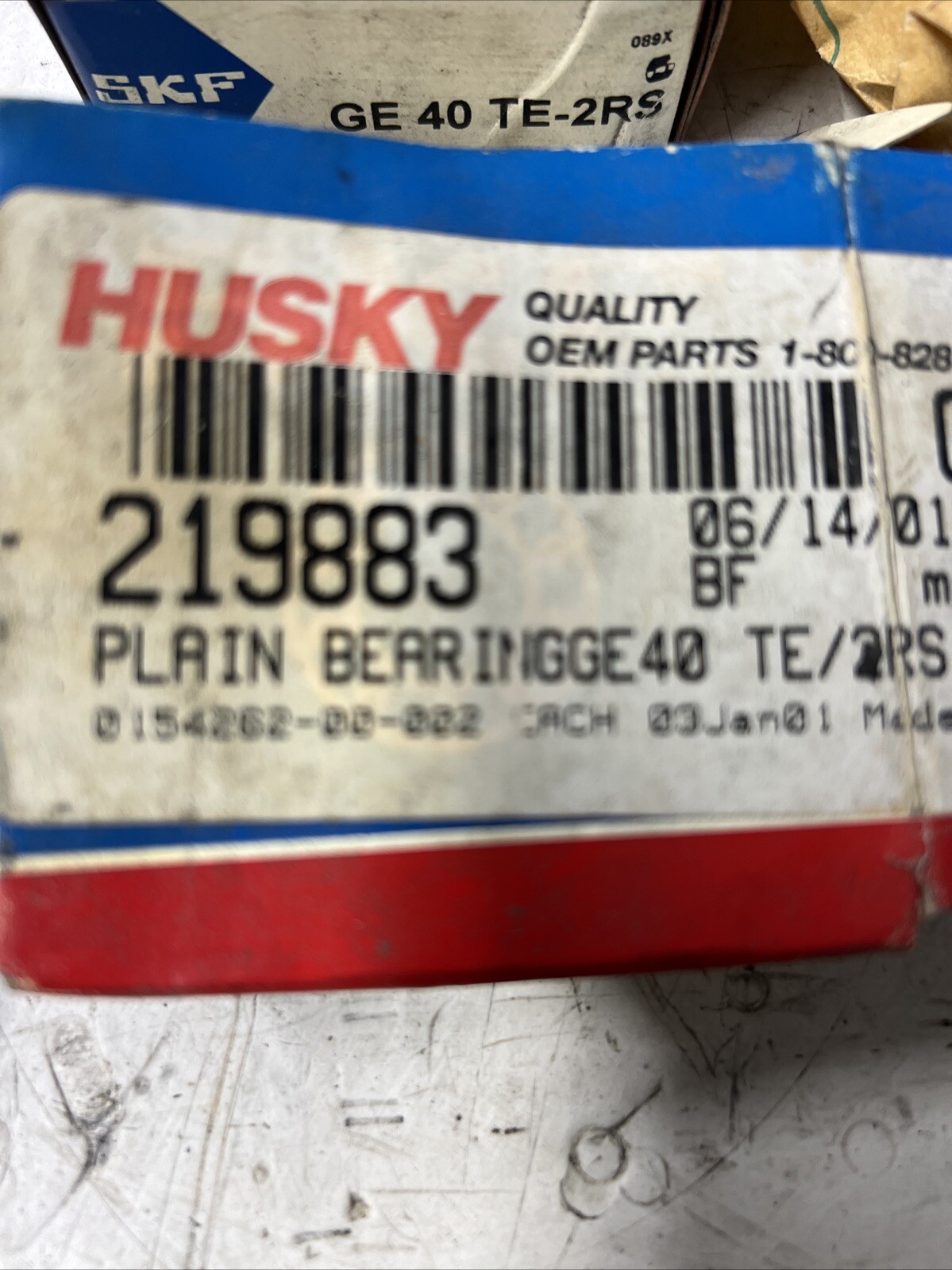 SKF GE 40 TE-2RS Spherical Plain Bearing 40mm Bore Husky HPN219883 New!