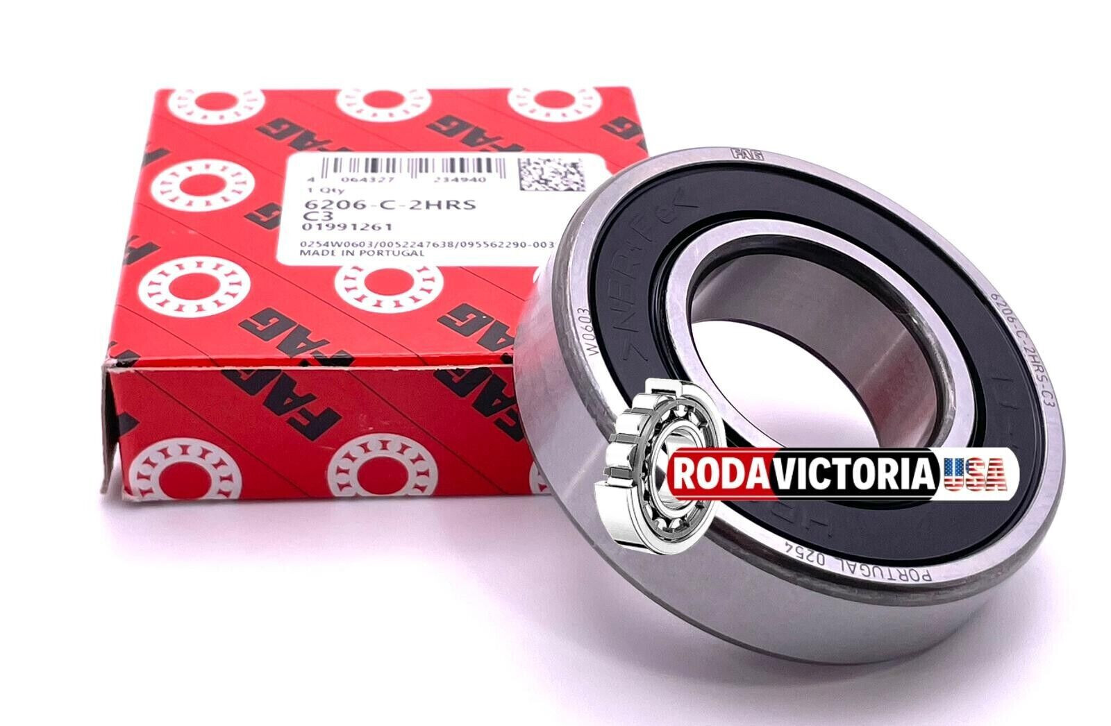 FAG 6206 C 2HRS L038 C3 Deep Groove Ball Bearings Single Row 30x62x16 mm