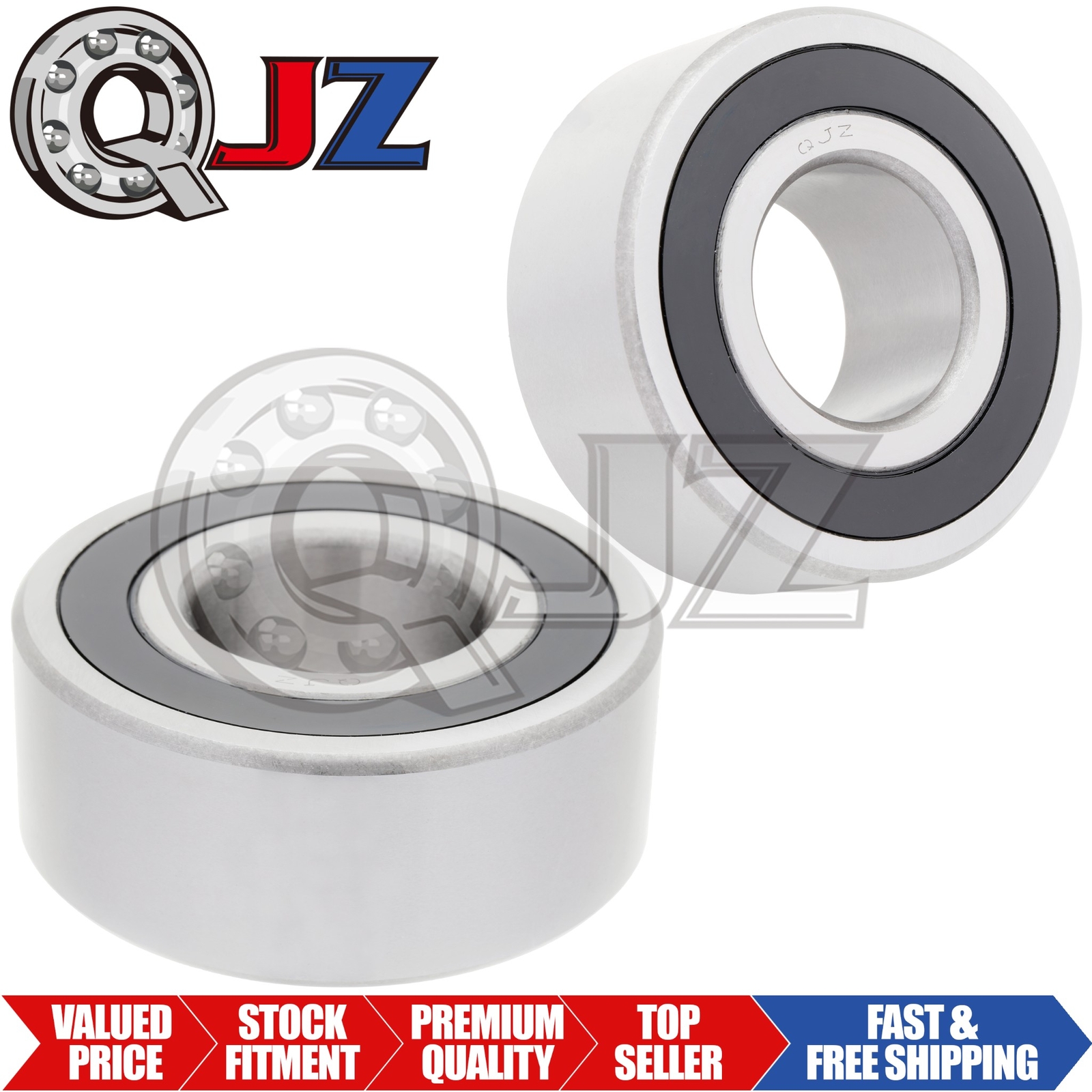 [Qty.2] 6203-2RS Radial/Deep Groove Ball Bearing [17mm ID x 40mm OD x 12mm W]