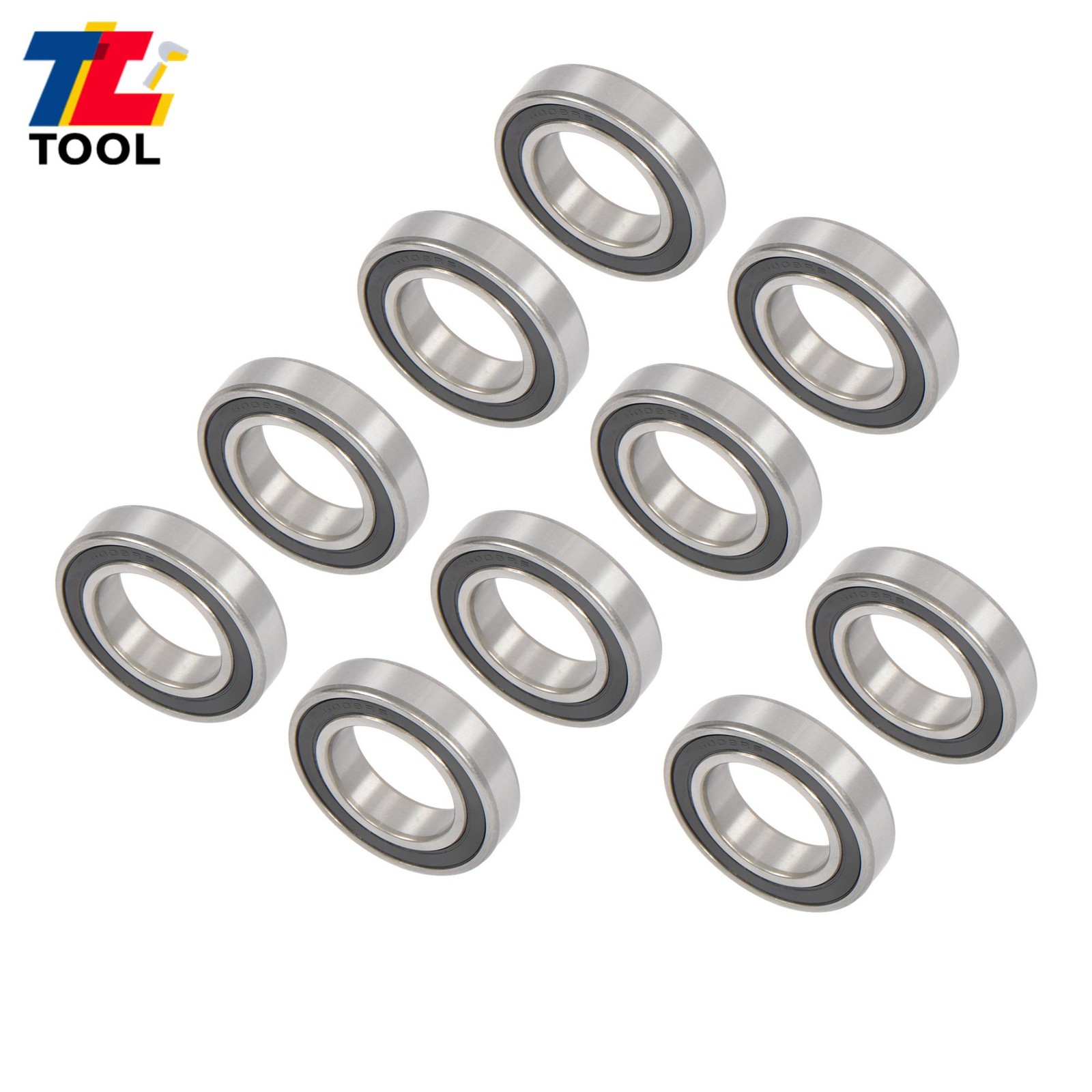 Industrial 6008-2RS Bearings 10pcs 40x68x15mm Double Sealed