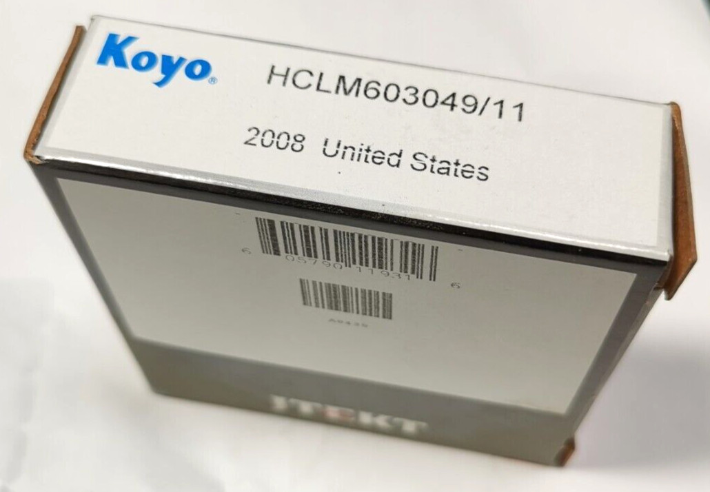 Japan Koyo LM603049/603011 Wheel Tapered Roller Bearing Cone & Cup, SET-37 A37