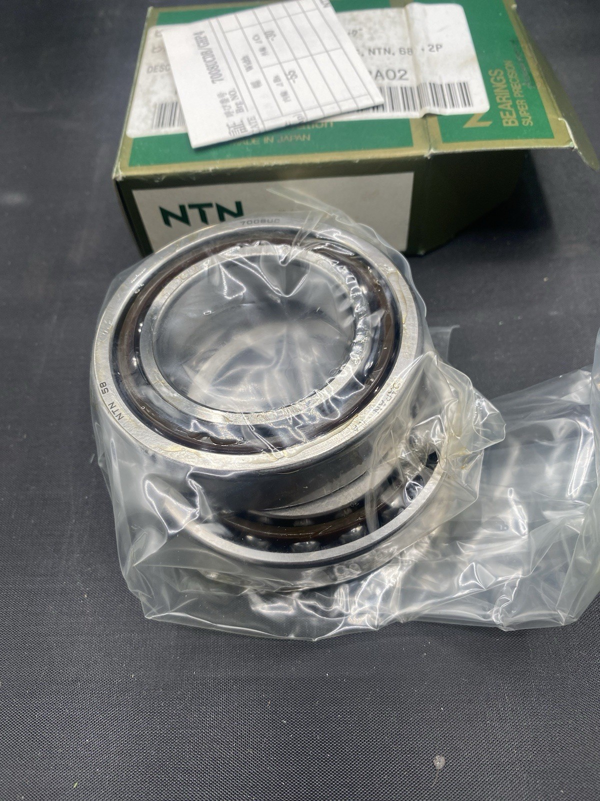 NTN 7008UCDB/GHP4 Angular Contact Bearings 1 Pair NOS B1