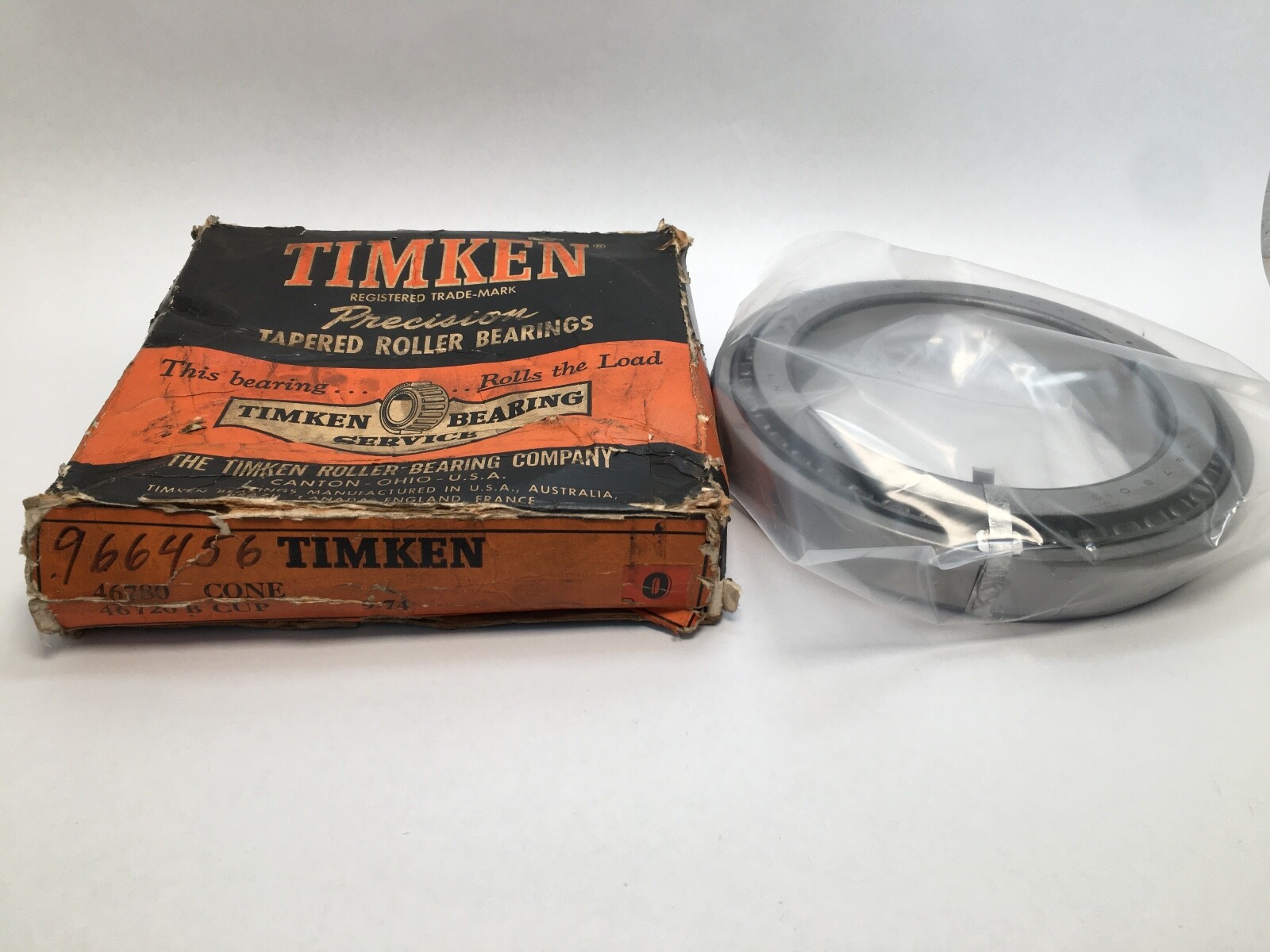 TIMKEN 46780/46720B Flange Taper Bearing Cone&Cup 6-1/4″ ID 8-7/8″OD 46720-B USA