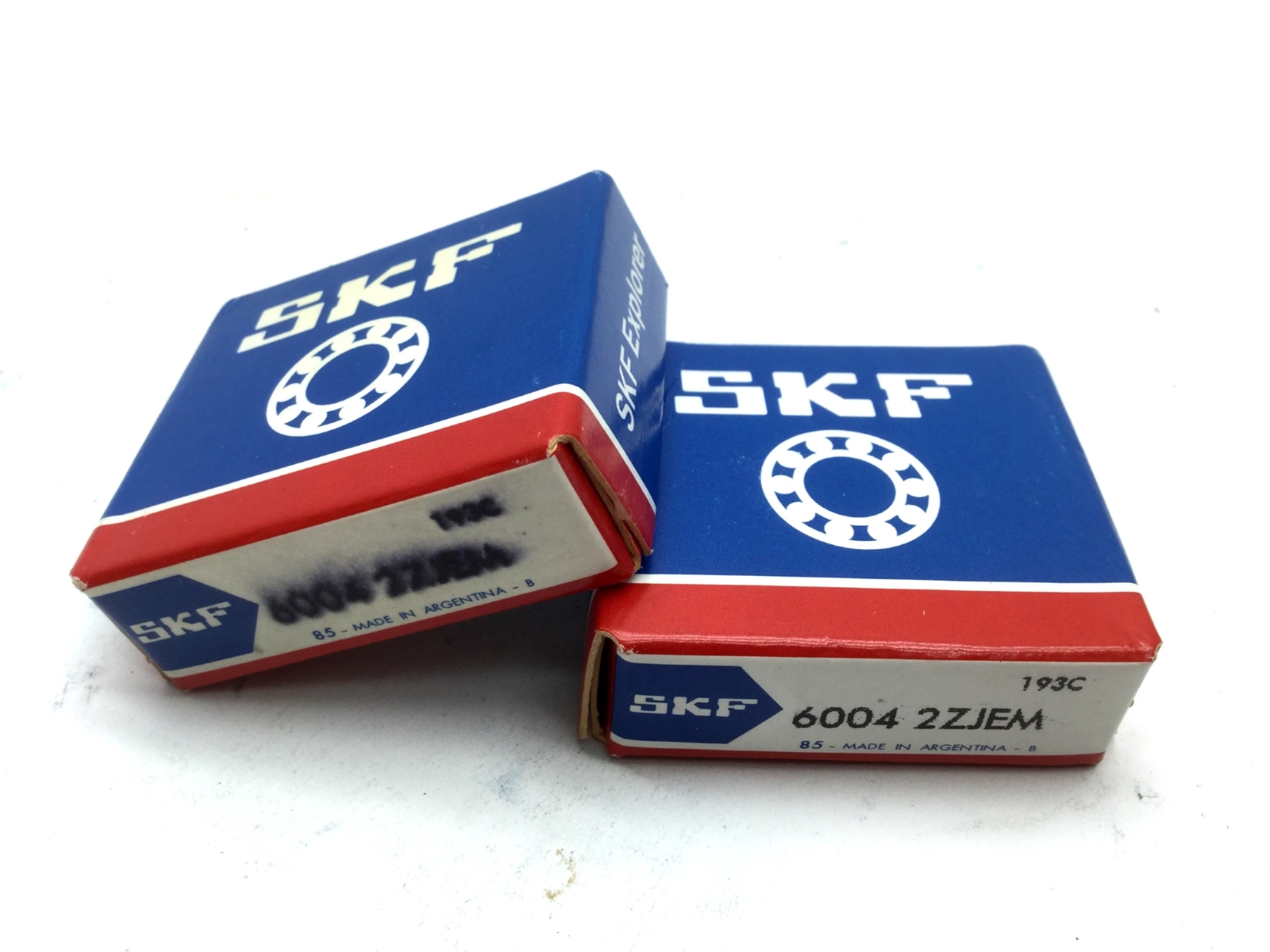 Lot of 2 New SKF 6004-2ZJEM Deep Groove Ball Bearing, ID 20mm OD 42mm W 12mm