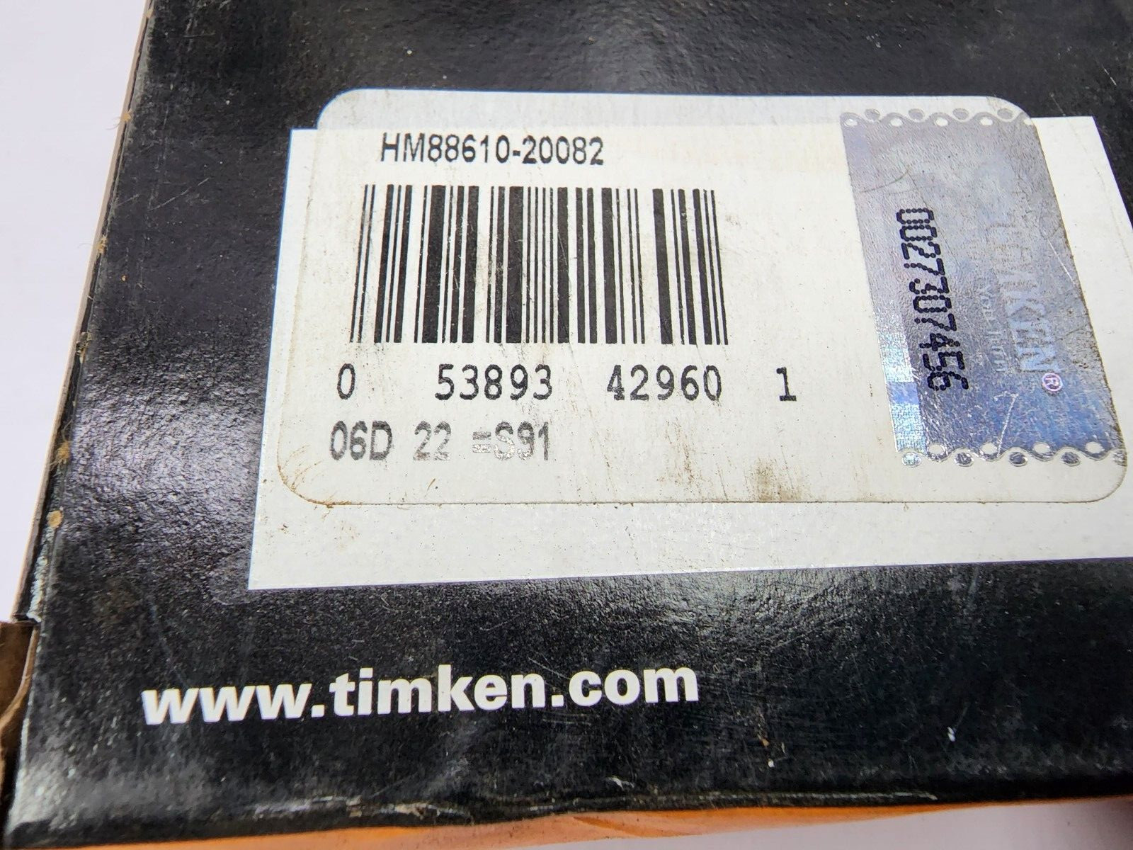 HM88610 TAPER ROLLER BEARING CUP ONLY NEW Timken USA OUTER ONLY HM88610-20082