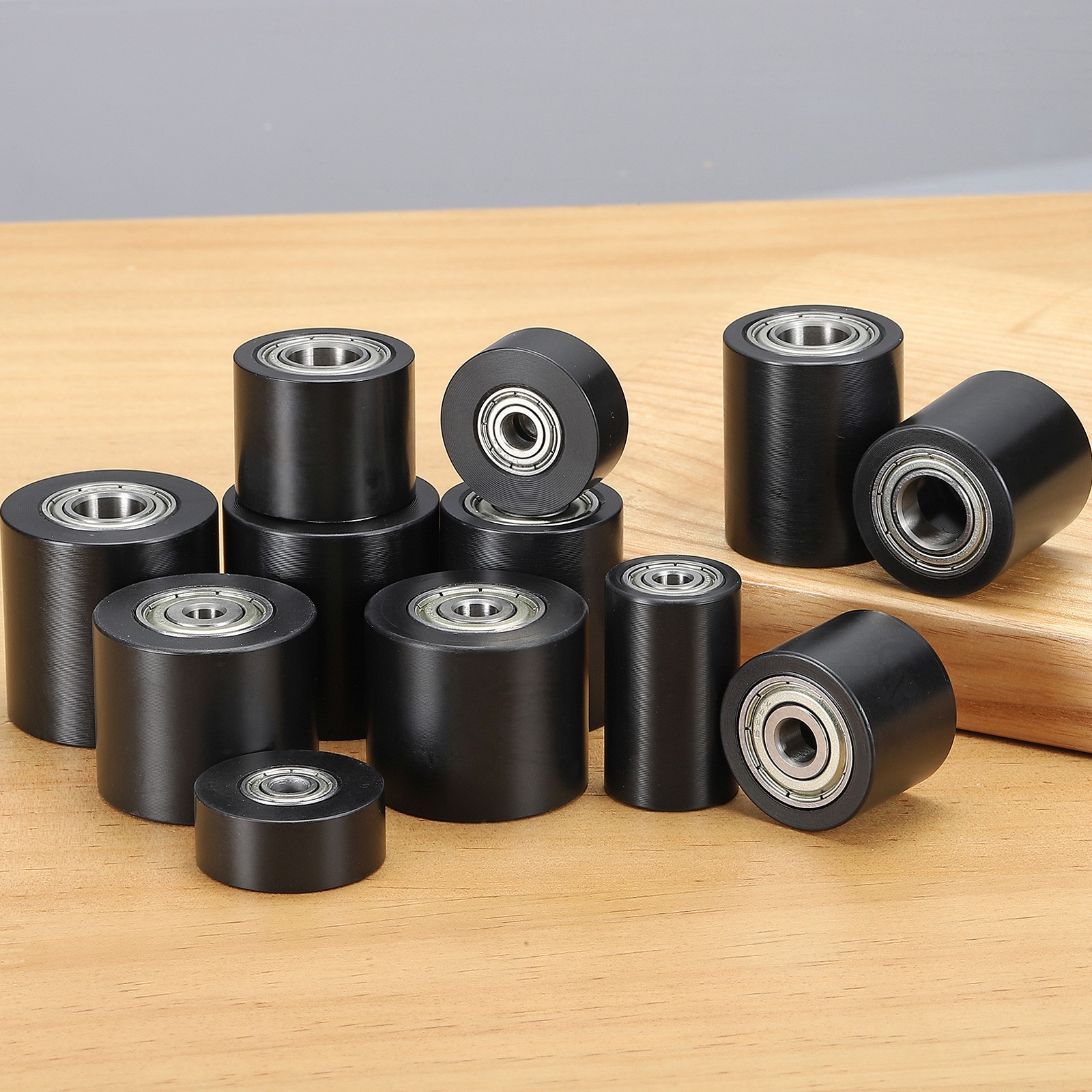 2Pcs POM Roller Wheel with Bearing, 5mm x 25mm x 30mm Bearing Pulley