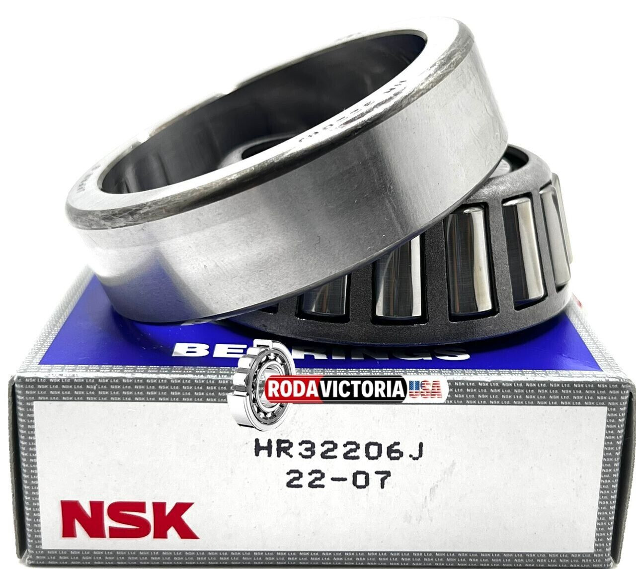 NSK JAPAN 32206 J TAPERED ROLLER BEARING 30x62x21.25mm