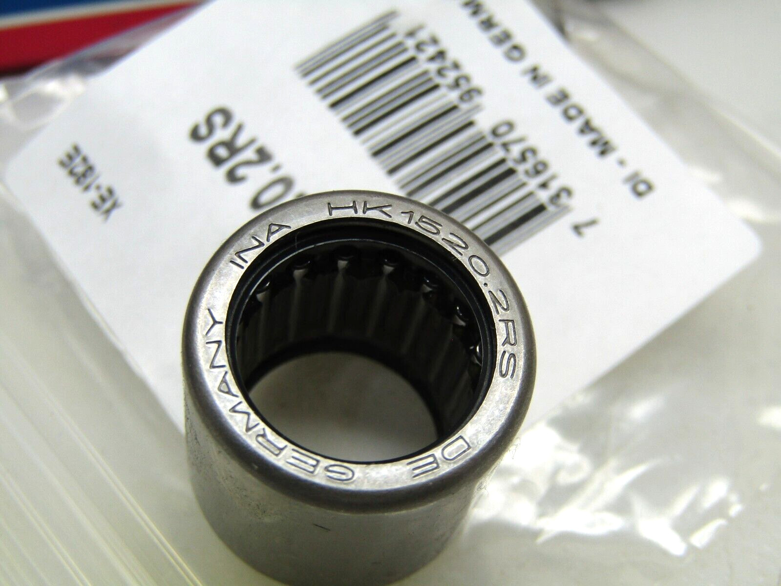 INA SKF HK1520-2RS 15mm x 21mm x 20mm wide, Sealed Needle Roller Bearing