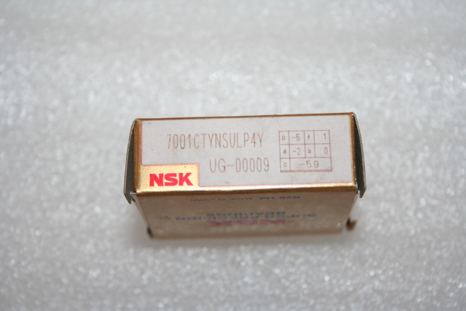 NSK 7001 CTYNSULP4 Super Precision Angular Contact Bearing * NEW *