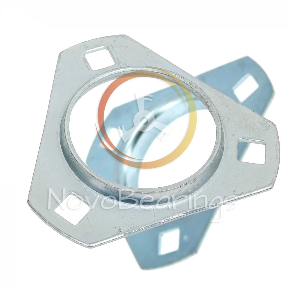 PFT206 3-bolt Flanged Triangular Housing for xx206 insert ball bearings by SNR