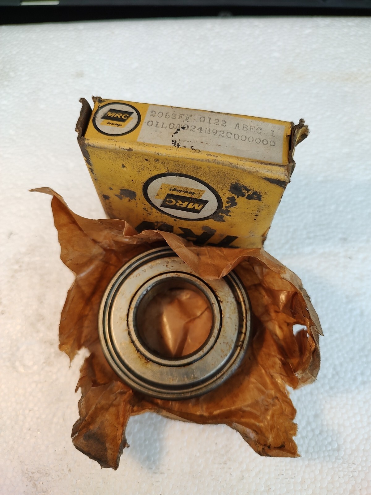 NEW OLD STOCK MRC 206SFF 30X62x16 Shielded BALL BEARING 6206ZZ