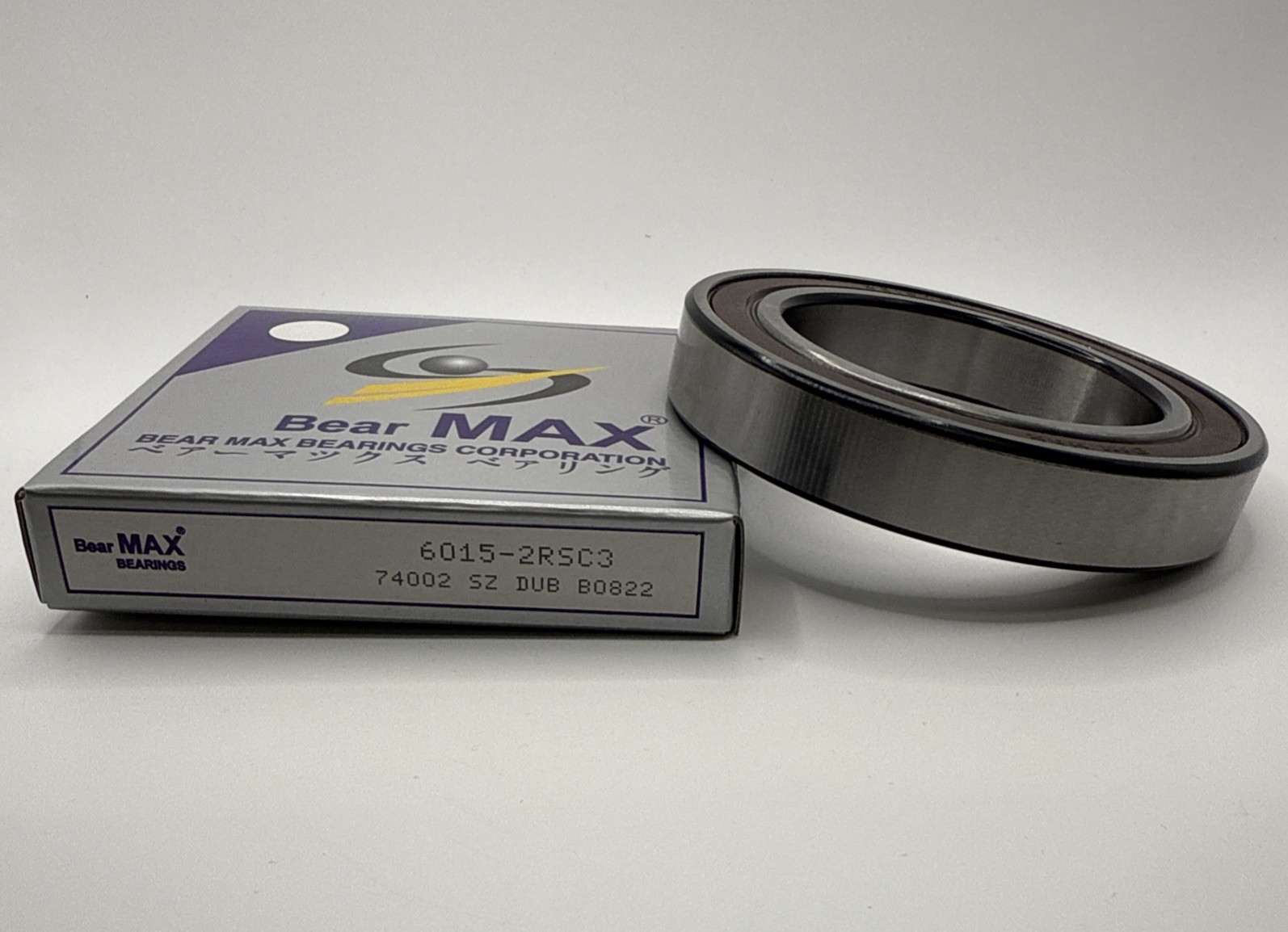 2 pcs BearMAX 6015-2RS 75x115x20mm Rubber Seal Deep Groove Ball Bearings 60152RS