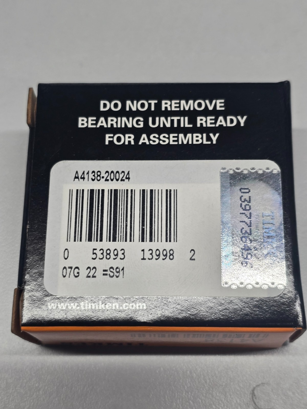 Timken Tapered Roller Bearing A4138 A4138-20024 Industrial Bearing MPN A4138