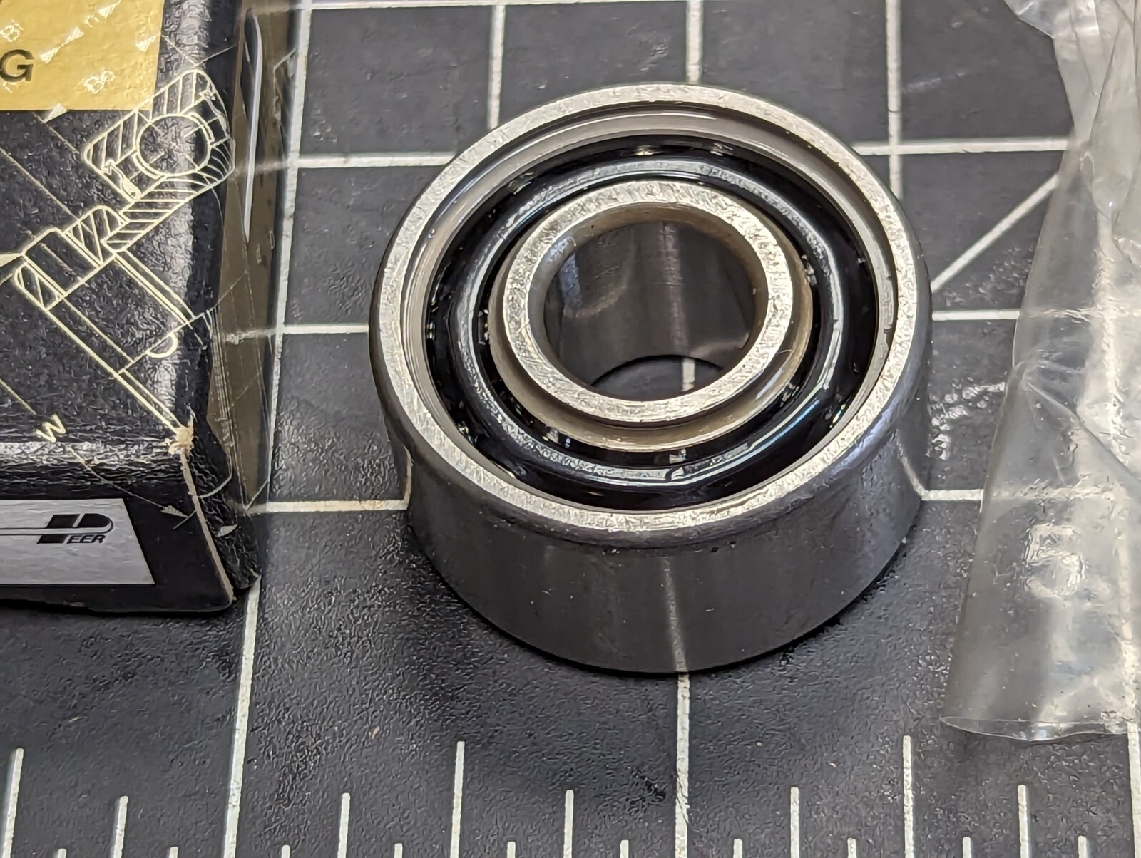Lot Of (2) PEER 5201 DOUBLE ROW OPEN BALL BEARINGS (12x32x15.875) OPEN] [OF49]