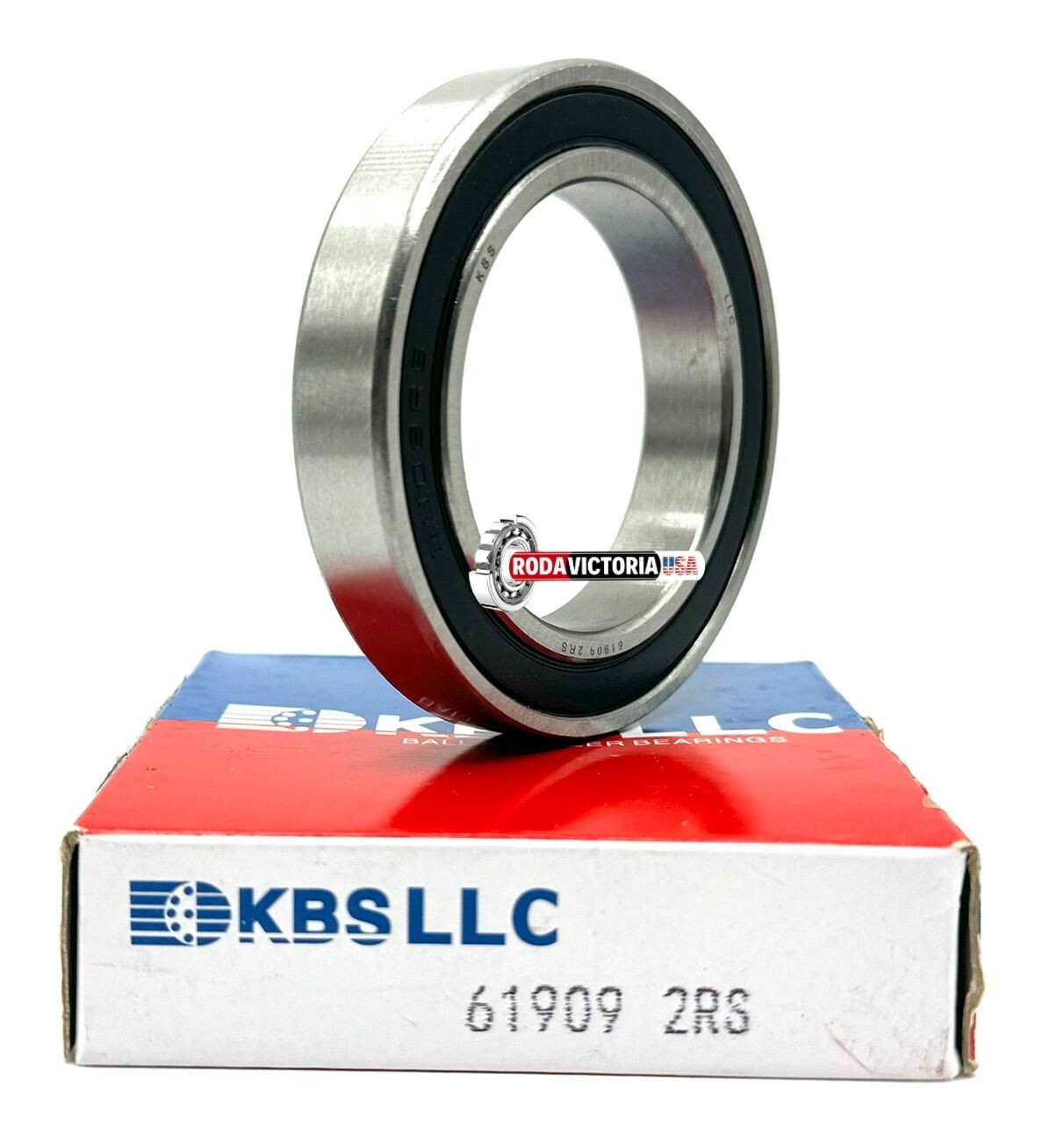 KBS 6909 2RS DEEP GROOVE BALL BEARING, RUBBER SEALDED 61909 45x68x12 mm