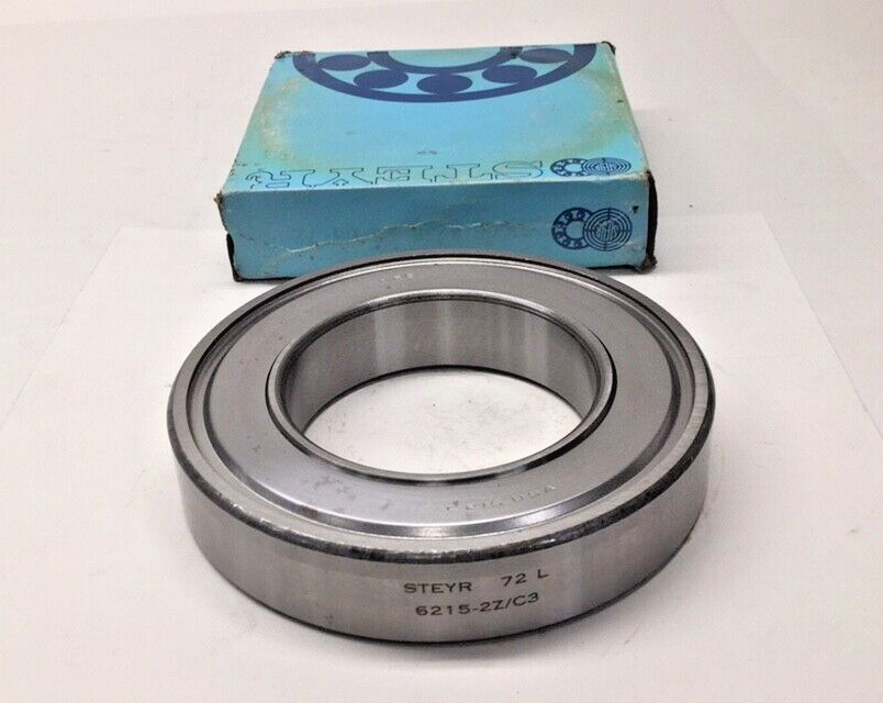Steyr 6215-2Z/C3 Ball Bearing Double Shielded 75x130x25mm 6215-2ZC3 6215ZZ-C3