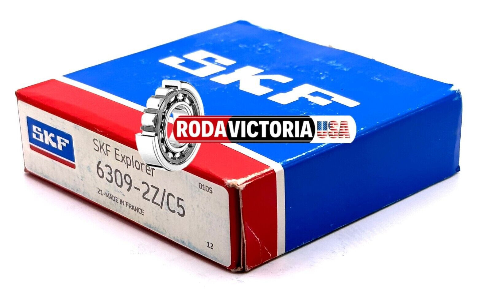 SKF 6309 ZZ C5 DEEP GROOVE BALL BEARING, METAL SHIELDED 45x100x25mm
