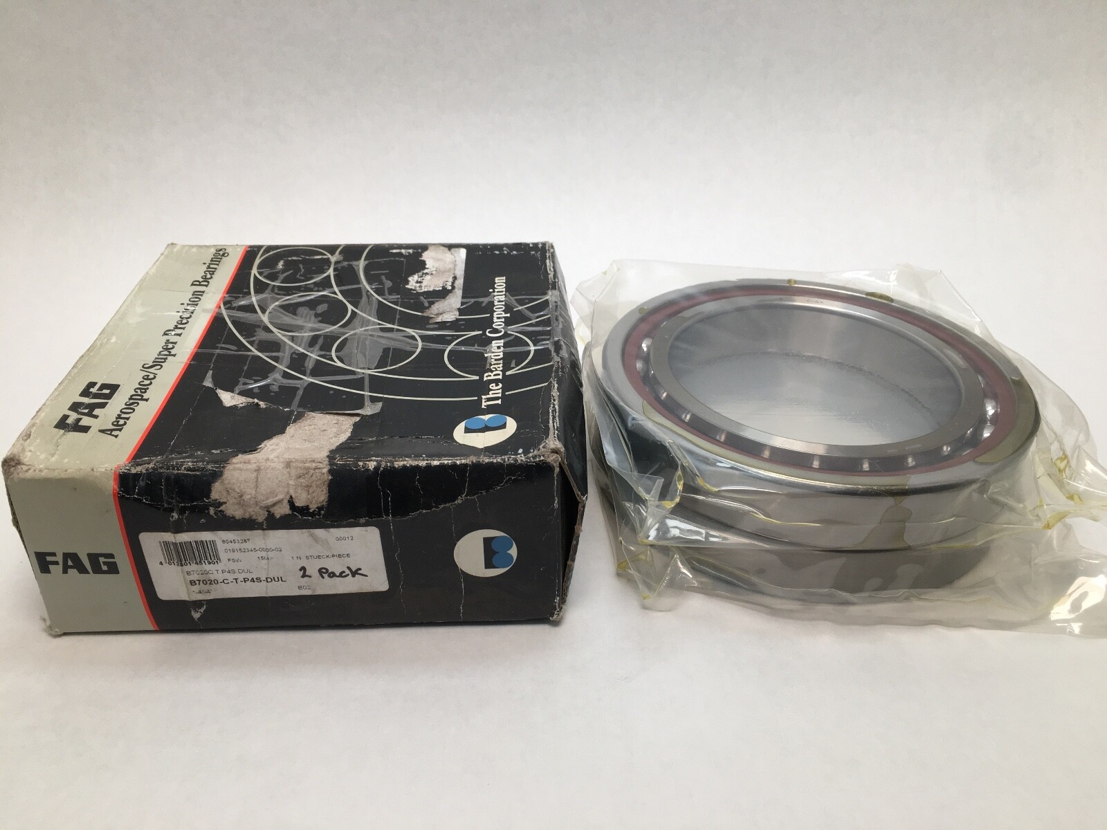Barden B7020CTP4SDUL Bearing 100x150x24mm B7020C B-7020-C T P4S DUL Germany SET