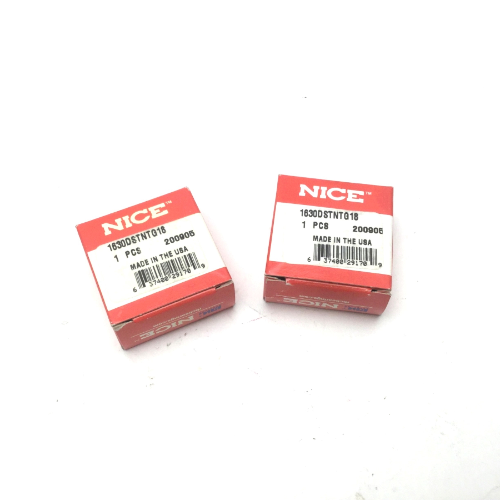 Lot Of 2 NICE 1630DSTNTG18 Double Shielded Precision Ground Ball Bearing 3/4″ ID