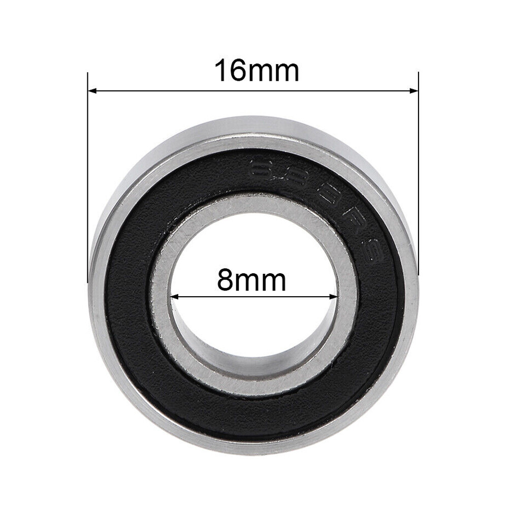 20Pcs 688-2RS Ball Bearings Double Sealed Z2 8mm ID 16mm OD 5mm Thick US