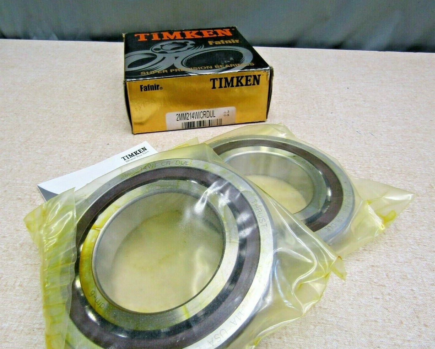 Timken Fafnir 2MM214WI CR DUL Super Precision 2 Bearing Set