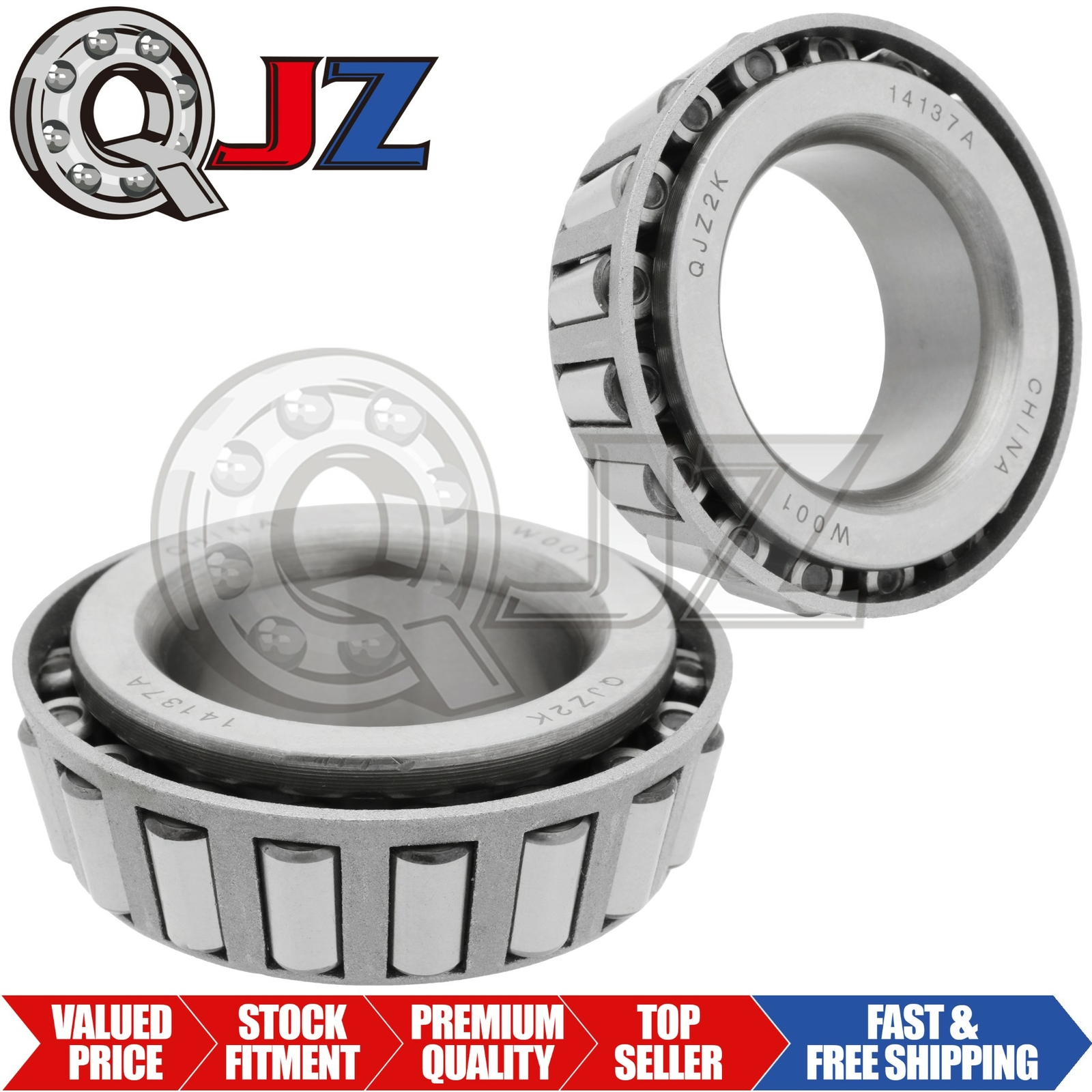 [2-Pack] 14137A Tapered Roller Bearing Inner Cone 1.375 (Bore) x 0.771″ (Width)