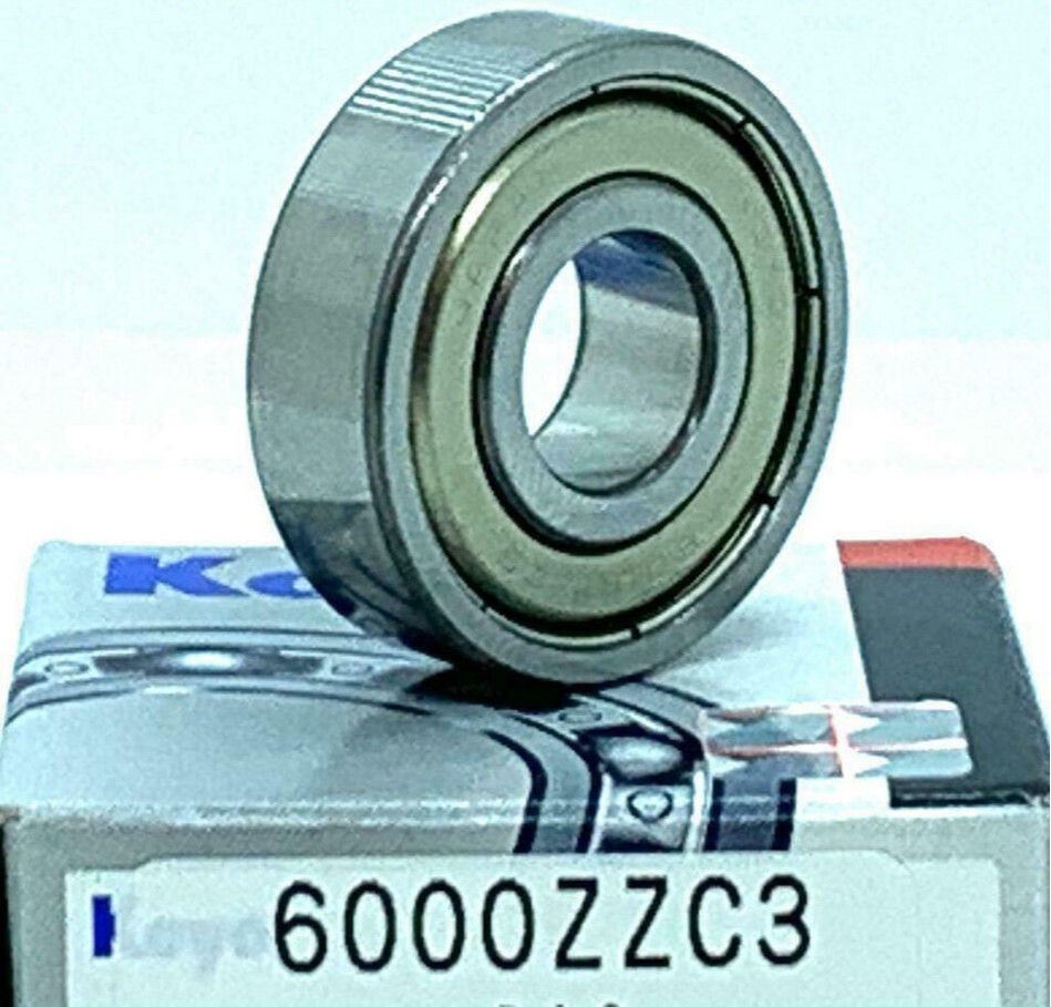 NEW KOYO 6000 ZZ C3 DEEP GROOVE BALL BEARING, METAL SHIELDED 10x26x8 mm