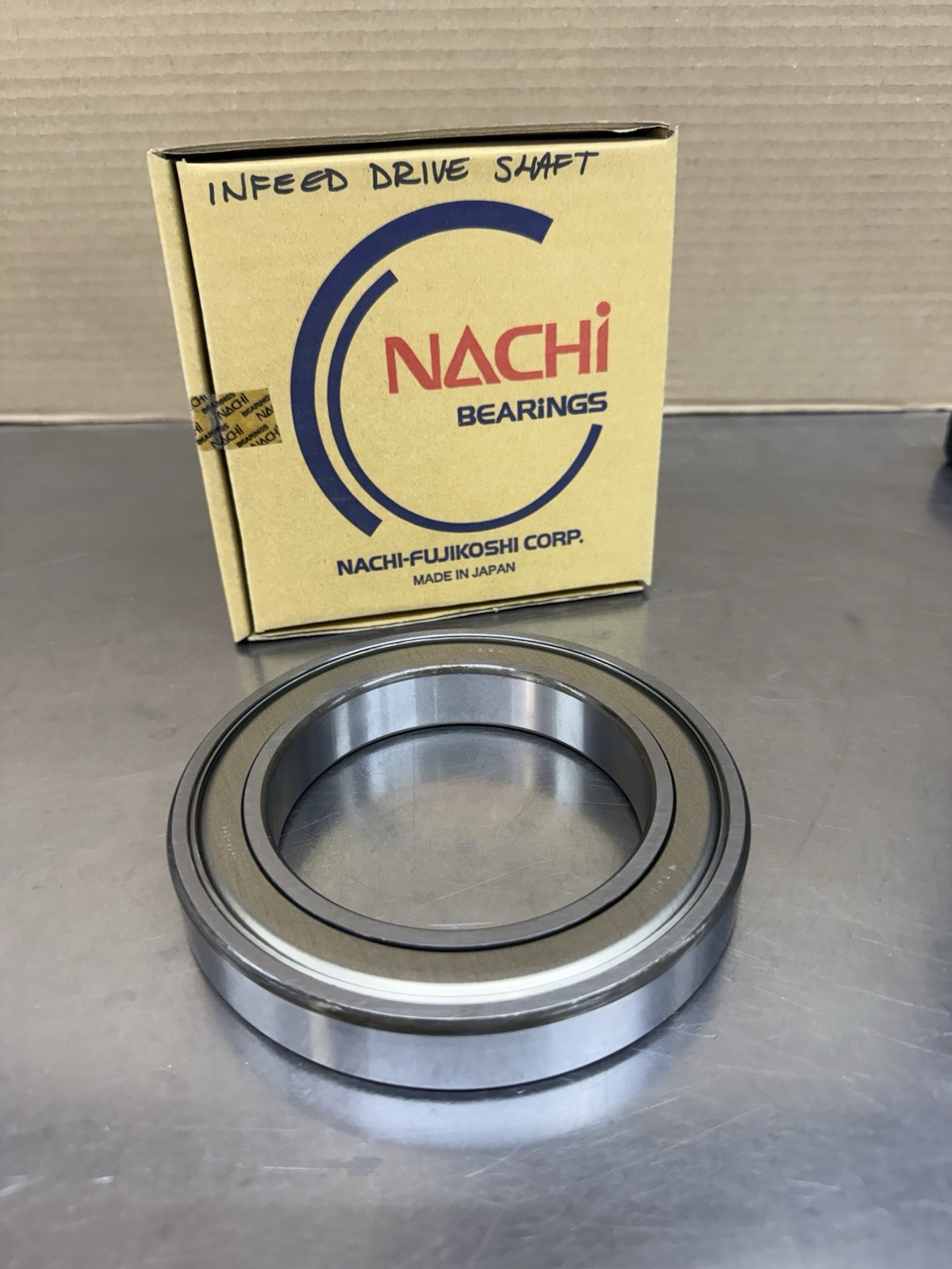 Nachi 6020Z Shielded Ball Bearing 150mm OD 100mm ID 24mm Width New 6020ZZ
