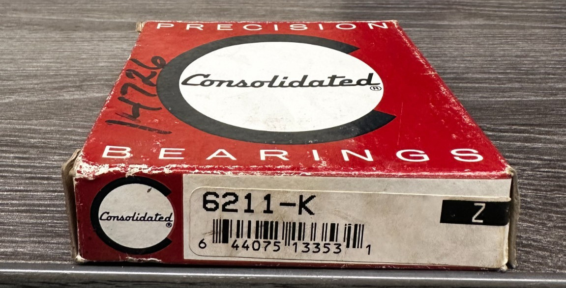 CONSOLIDATED 6211-K DEEP GROOVE BALL BEARING 55X100X21mm