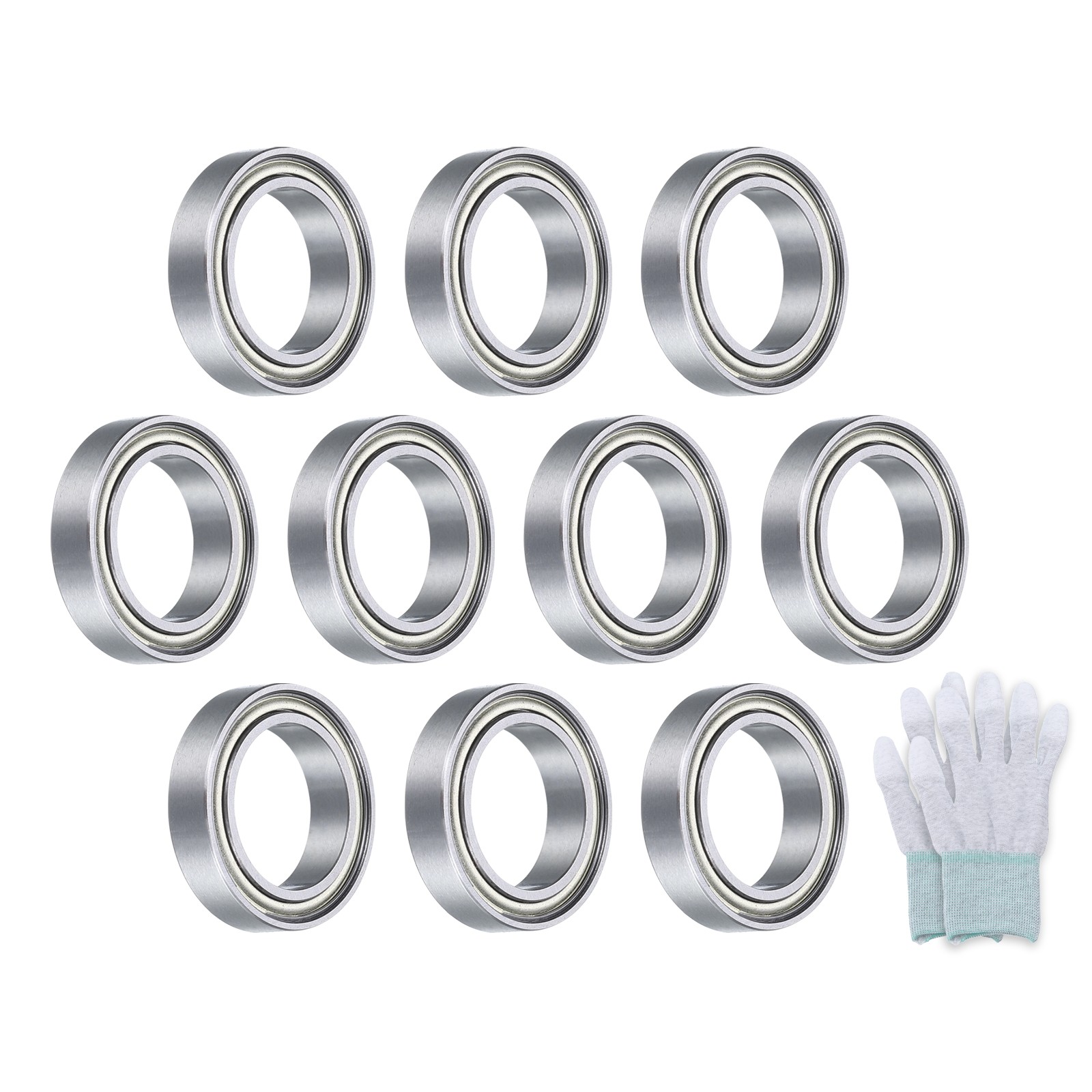 6701ZZ Deep-Groove Ball Bearings Double Metal Sealed 10Pcs