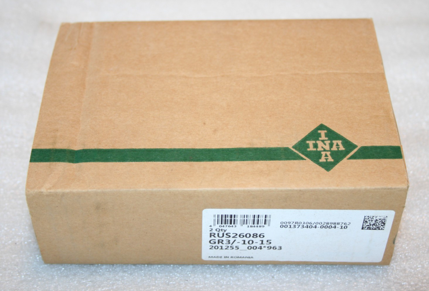 (Box of 2) INA RUS26086-GR3/-10-15 Linear Recirculating Roller Bearing Units NEW