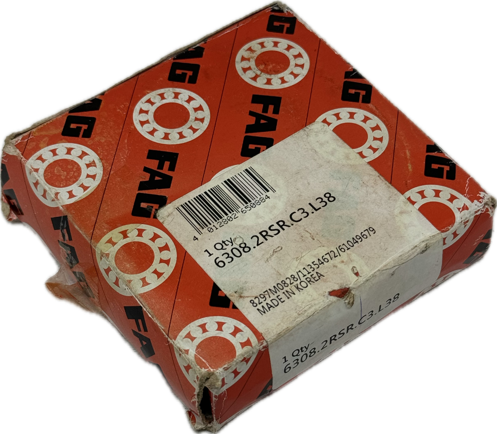 FAG 6308 2RSR C3 L38 RADIAL SEALED DEEP GROOVE BALL BEARING 40 X 90 X 23MM NEW