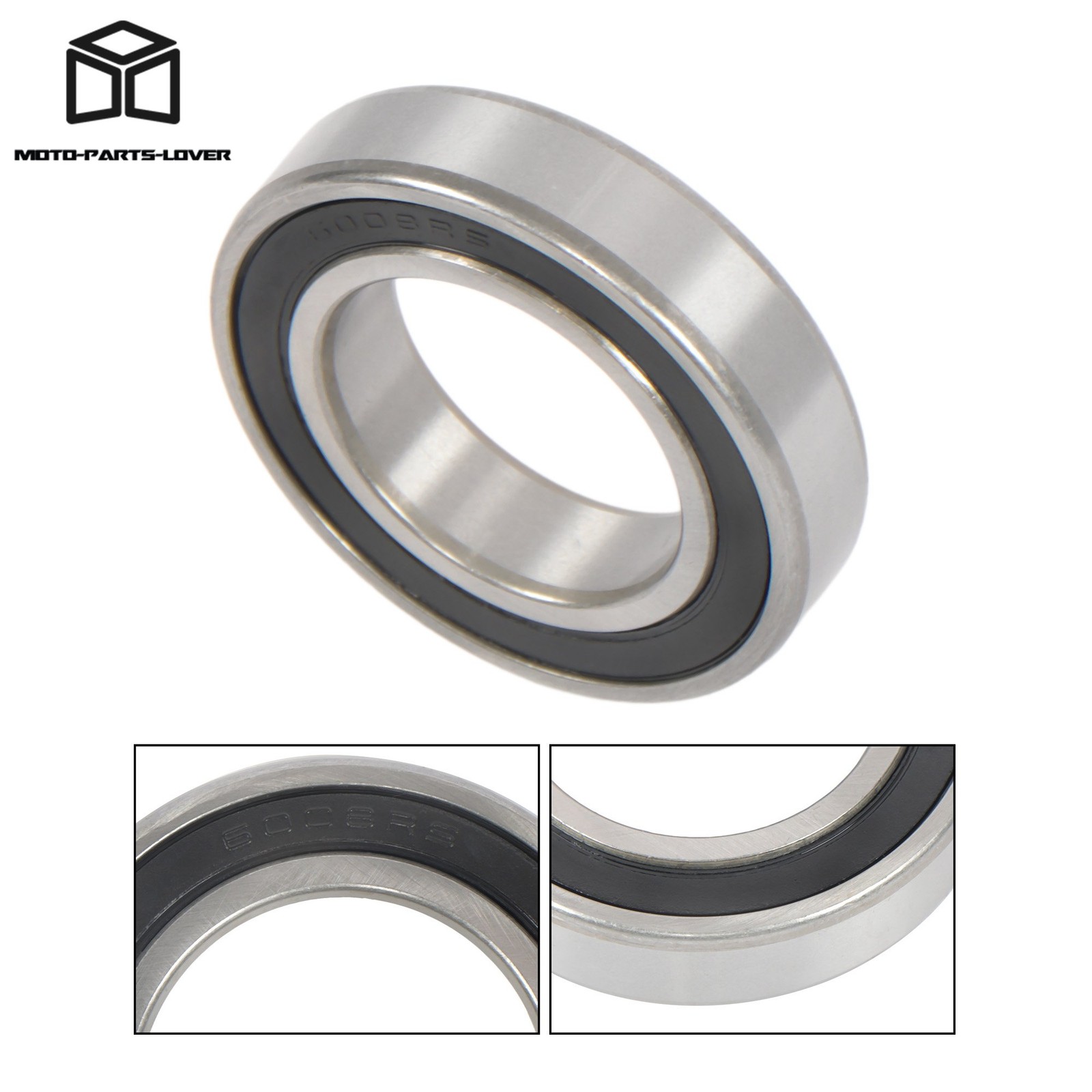 40x68x15mm 6008-2RS Bearings 10pcs Double Rubber Sealed