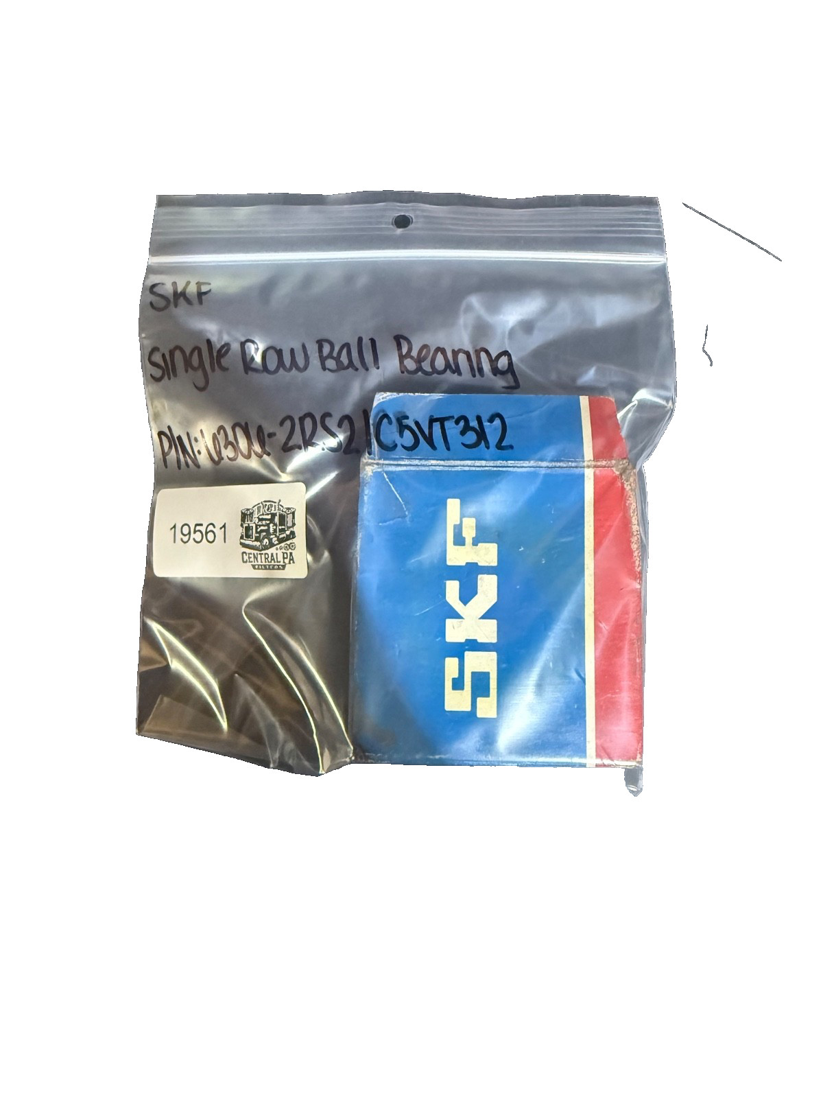 SKF Single Row Ball Bearing P/N: 6306-2RS2/C5VT312