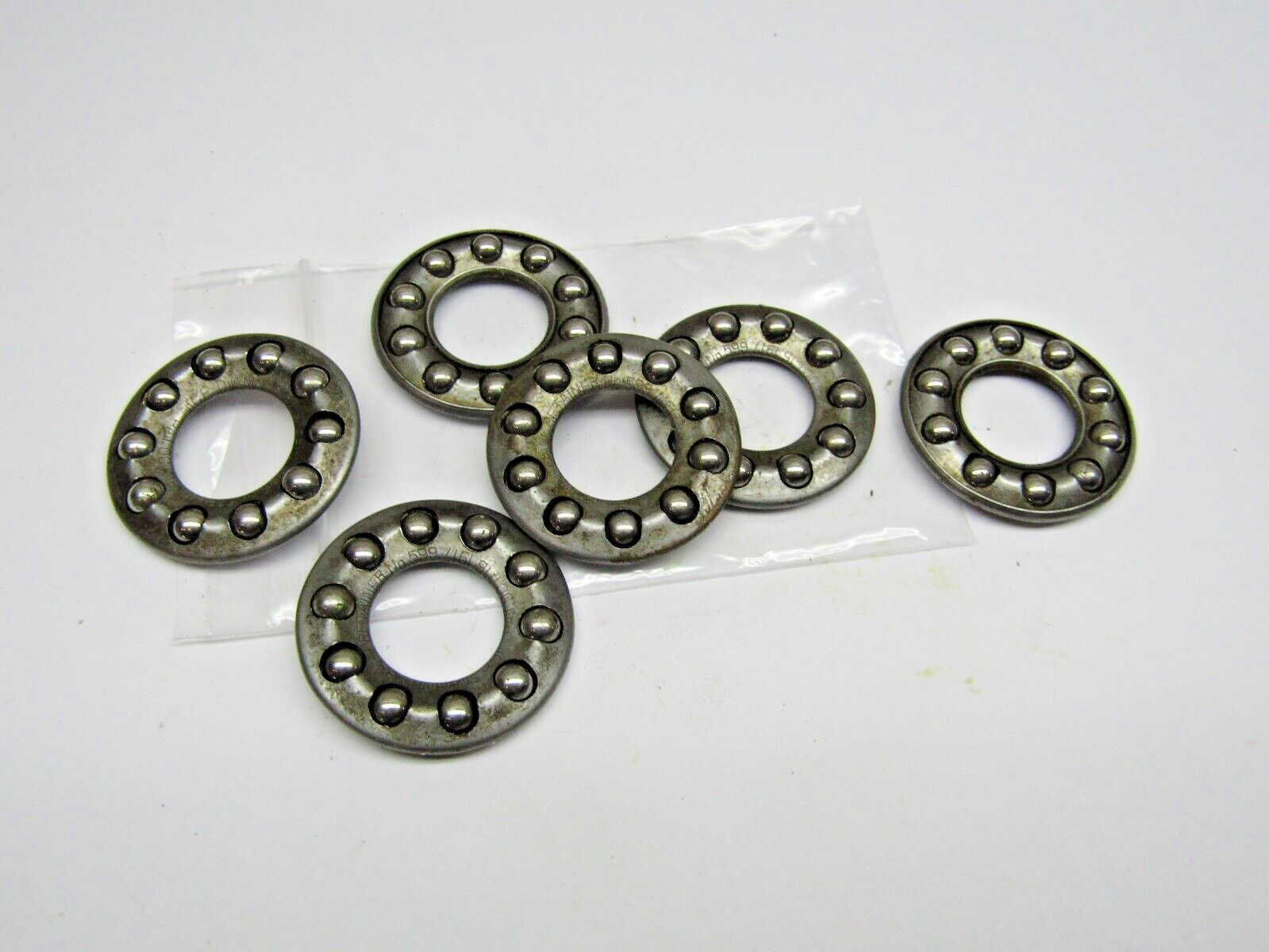(Lot of 6) Ball Thrust Bearing Ball Cage Assembly 9/16″ X 1.2″ X 3/16″