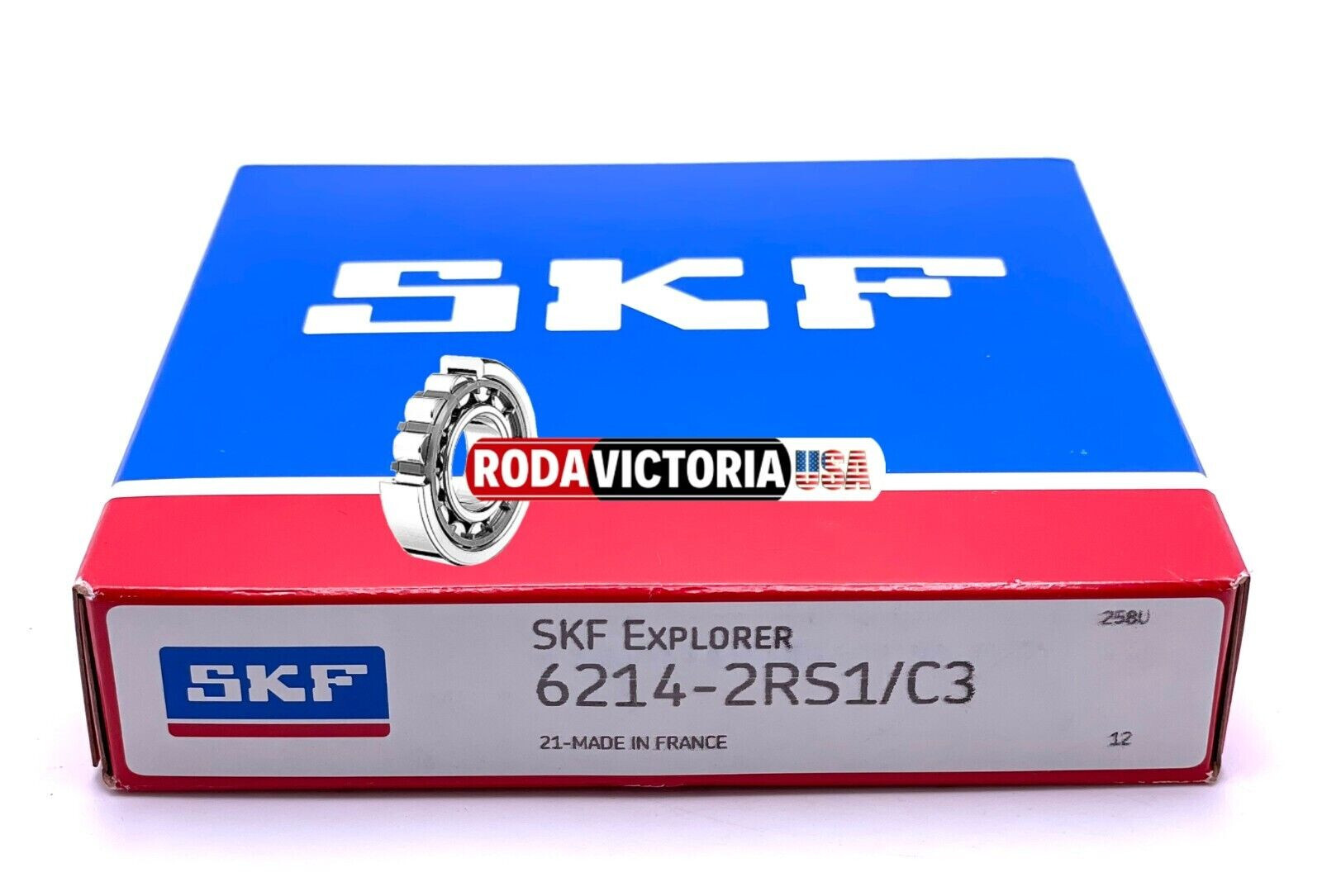 SKF 6214 2RS1/C3 DEEP GROOVE BALL BEARING, RUBBER SEALED 70x125x24mm