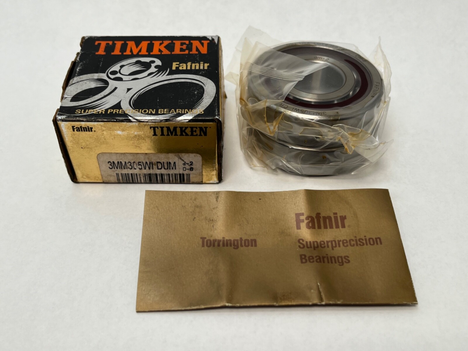 Fafnir 3MM305WI-DUM Bearing 25x62x17 mm 7007A 7007E 3MM 305 WI DUM USA 2 Pcs