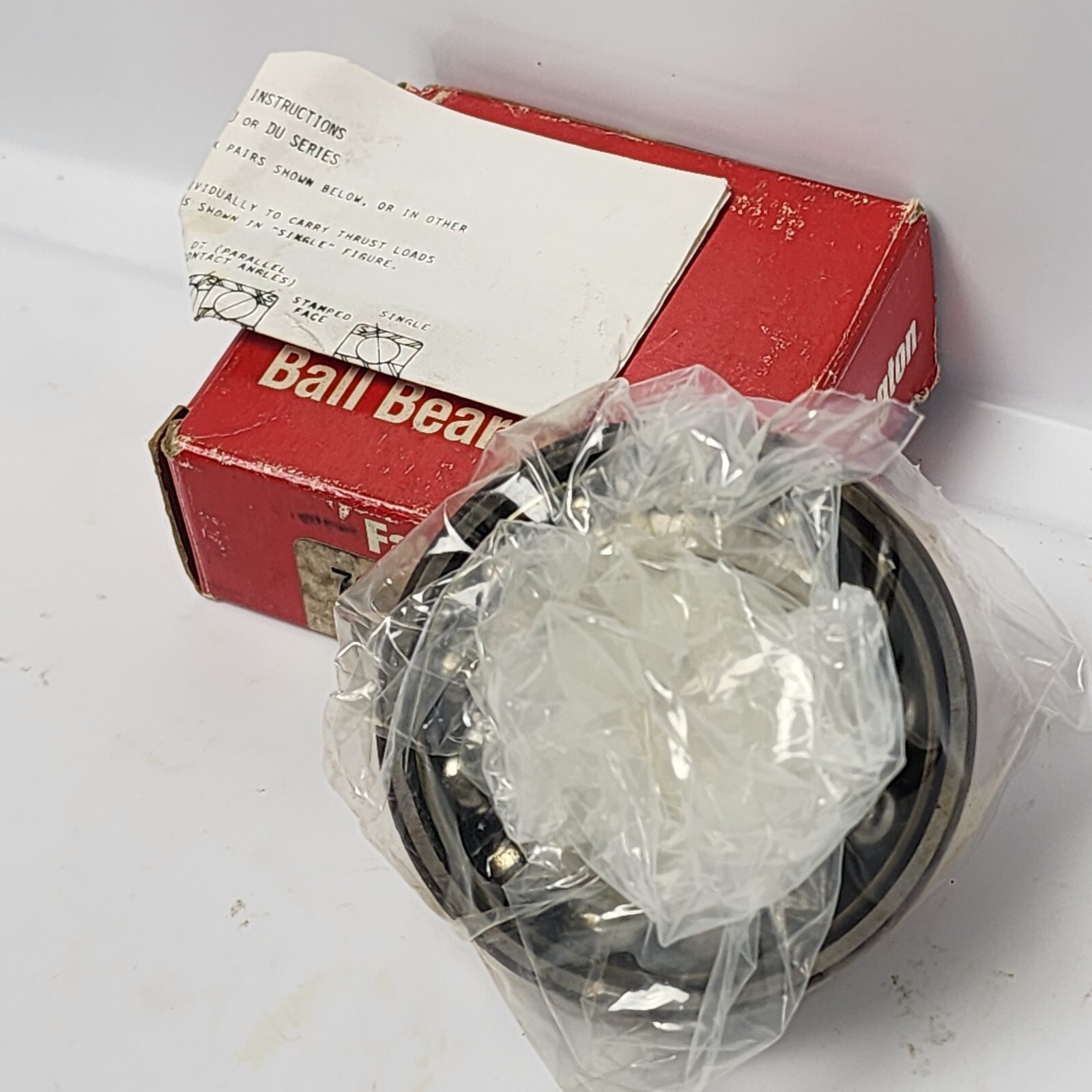 Timken Fafnir 7207WN SU Angular Contact Bearing Made in USA (Rust On O.D.)