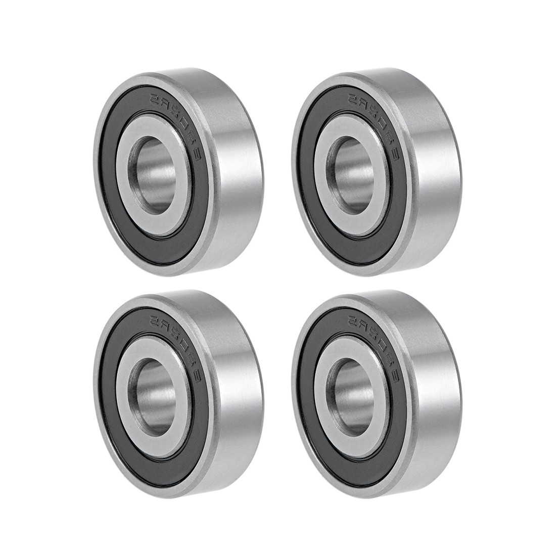 4 Pcs Z2 16x35x11mm Ball Bearings Double Sealed Chrome Steel 6202-16-2RS