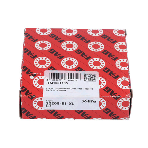 22208-E1-XL-C3 FAG/Schaeffler Technologies 40 x 80 x 23 mm SPHERICAL ROLLER