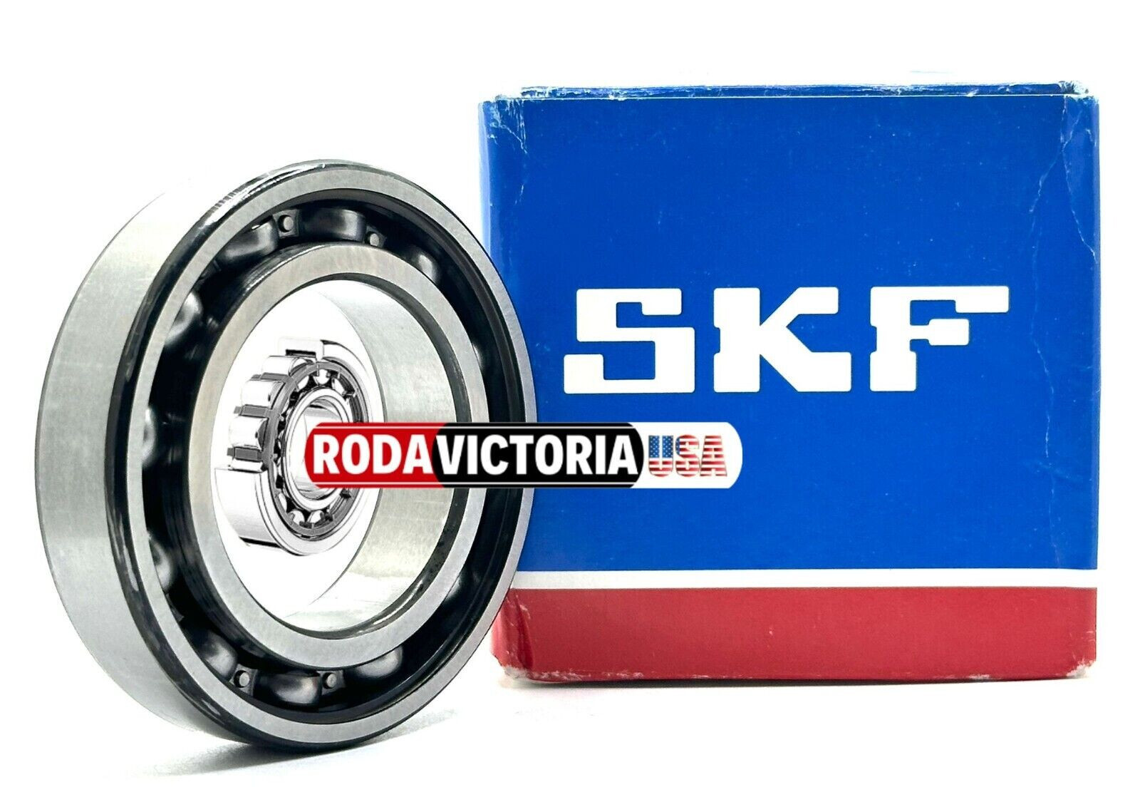 SKF 6008 RS1 DEEP GROOVE BALL BALL BEARING, OPEN ONE SIDE 40x68x15 mm