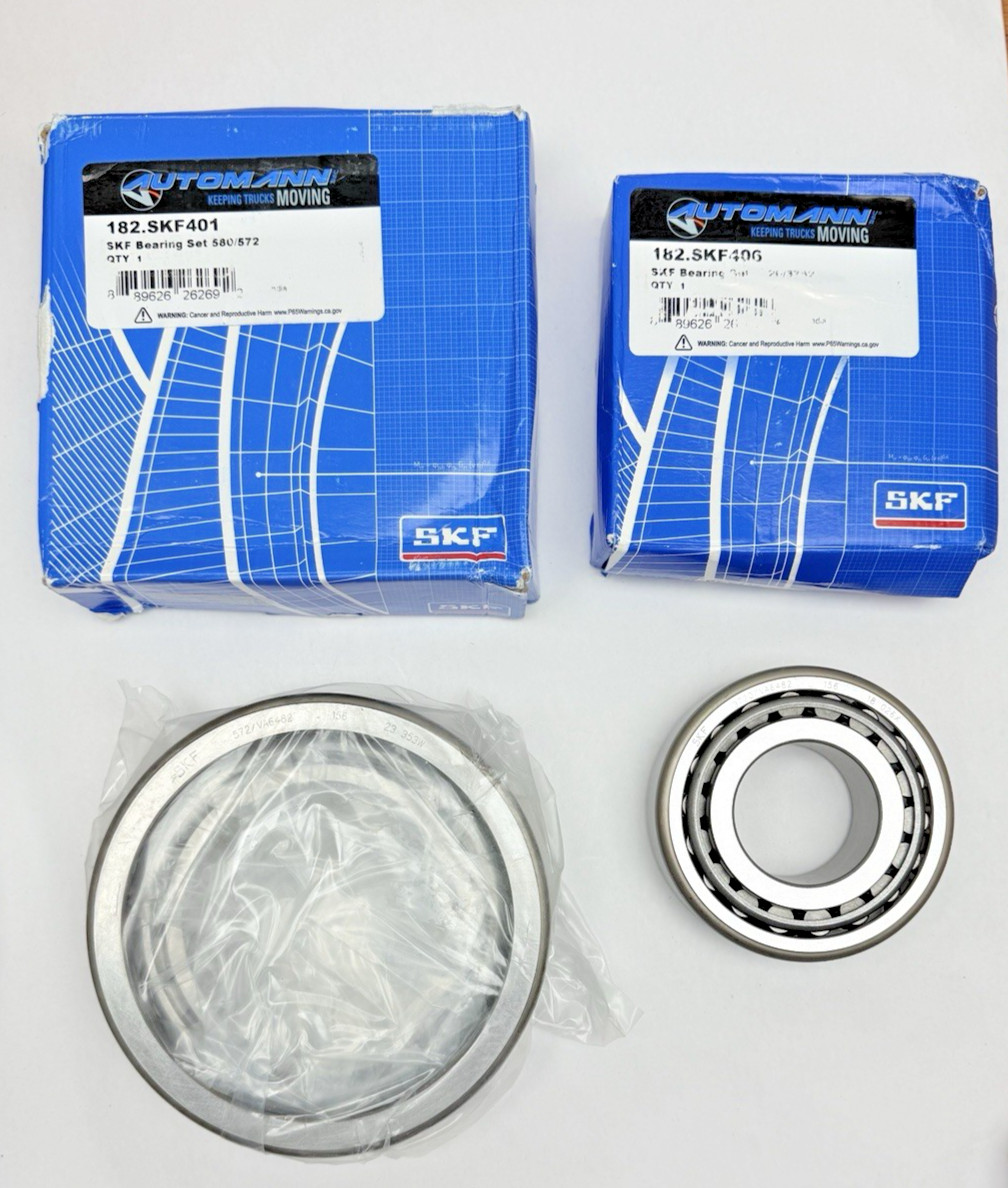 Set Of 2, SKF Bearings, 1, 182.SKF401 and 1, 182.SKF406