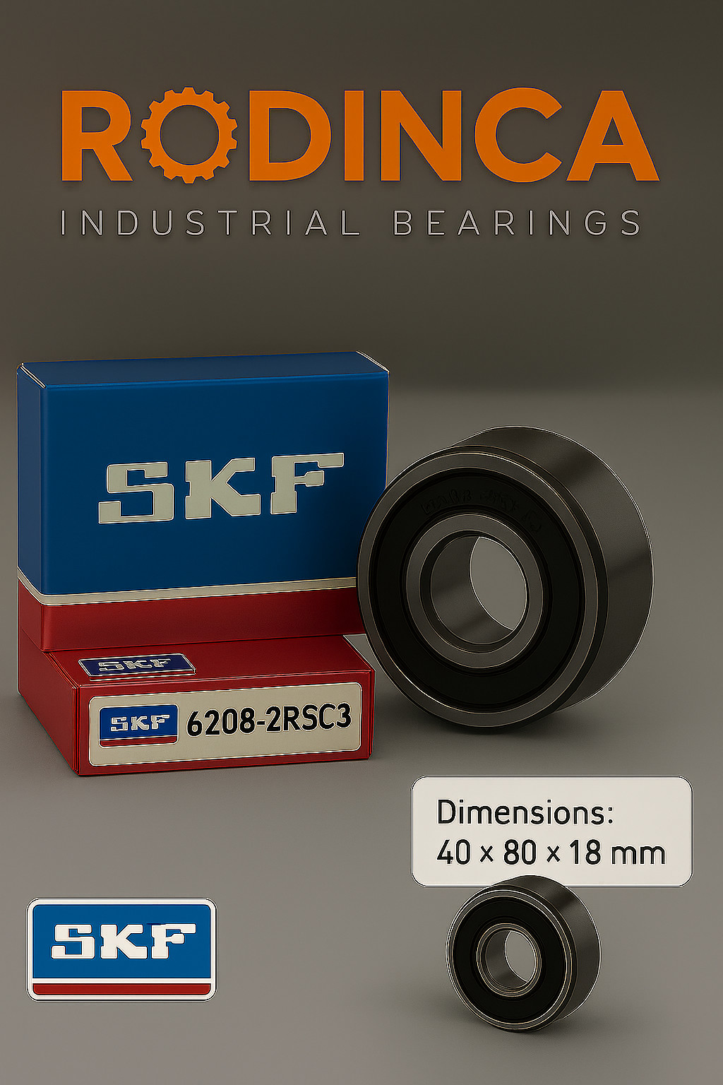 6208 2rs c3 SKF original bearing