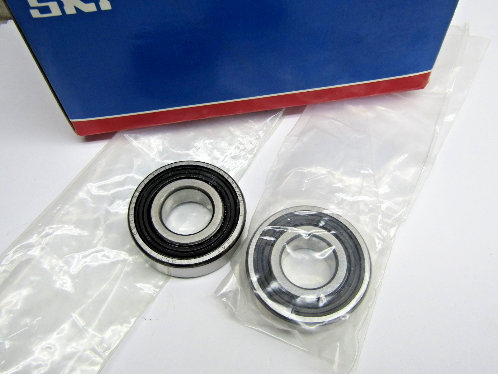 (Lot of 2) SKF 6203-2RS C3 17mm X 40mm X 12mm Sealed Bearing
