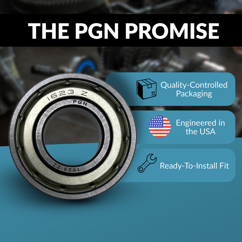 PGN (10 Pack) 1623-ZZ Bearing – Lubricated Chrome Steel Sealed Ball Bearing