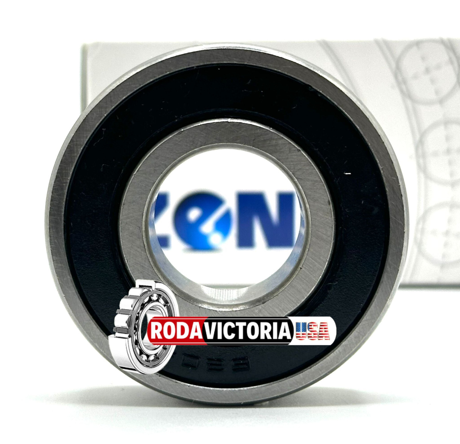 ZEN 6204-2RS C3 20mm x 47mm x 14mm Deep Groove Ball Bearing 6204 RS 6204RSC3