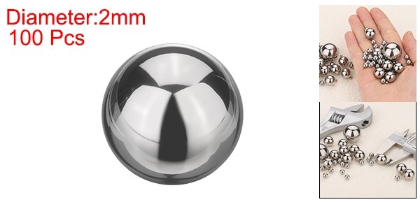 100 Pcs Mirror Polished 2mm Bearing Balls 440C Stainless Steel G10 Precision